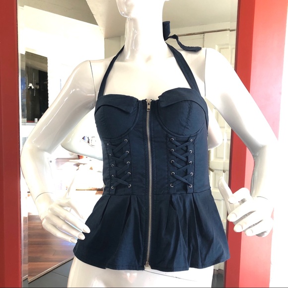 Blue Tank corset top - Picture 7 of 10
